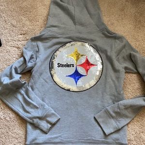 VS PINK Steelers zip hoodie